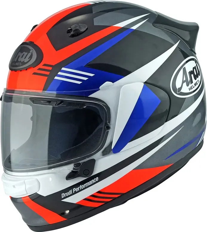 Arai Quantic Mark, casque intégral - Noir/Gris/Rouge/Bleu - S