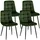 CLP Esszimmerstuhl Antibes Polyester grün 4er Set