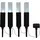 NÄVE Solarleuchte Kunststoff 26 cm 4er Set schwarz