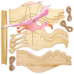 Bastelsets Holzfiguren "Flamingo" (pro Set 3) Basteln mit Holz