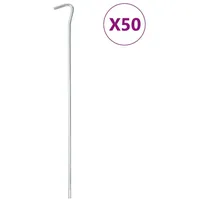 VidaXL Zeltheringe 50 Stk. 30 cm Ø7 mm Verzinkter