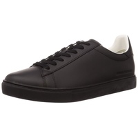 Giorgio Armani Armani Exchange Herren Paris Embossed Side Logo Sneaker, Black+Black RTL, 46 EU