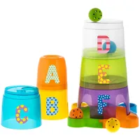 Chicco 2in1 Stapelbecher und Kugelbahn Mehrfarbig