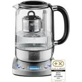 Solis Tee- & Wasserkocher, 1,7 L Volumen, Teesieb,Warmhaltefunktion,360° Basis - Schwarz/Silber/Transparent