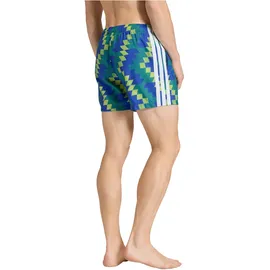 adidas Football-Inspired Graphic Badeshorts Gelb/Weiß XXL