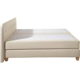 Home Affaire »Fargo« inkl. Topper, in 3 Matratzenarten, in Samt- oder Strukturstoff beige