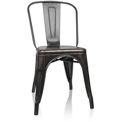 hjh OFFICE Outdoor Stuhl VANTAGGIO COMFORT OUTDOOR Metall ohne Armlehnen