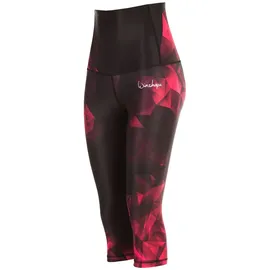 Winshape Leggings "High Waist HWL202", Damen, Gr. XXL, Normalgrößen, rot (rubin), 80% Polyester, 20% Elasthan, Hosen Leggings, mit Anti-Rutsch-Effekt