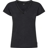 Protest Mondays Kurzarm-t-shirt Mit V-ausschnitt - True Black - XS