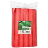 Papstar 135 Shake-Halme, Papier Ø 8 mm · 25 cm rot