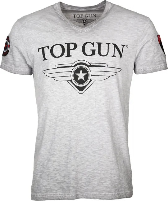 Top Gun Stormy, T-Shirt - Grau Meliert - S