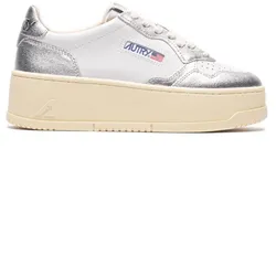 Autry Action Shoes WMNS PLATFORM LOW - Beige/Silber - 6