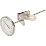 Fleischthermometer, Ofenthermometer mit Edelstahlsonde und großem Zifferblatt zum Kochen