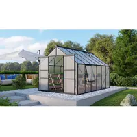 Vitavia Gewächshaus Meridian 9900 Schwarz 9,9 m2 inkl. Fundament