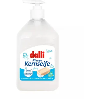 Dalli Kernseife flüssig 500ml | Allergiker Pflege-Kernseife | Für sensible Haut | Vegan, dermatologisch getestet