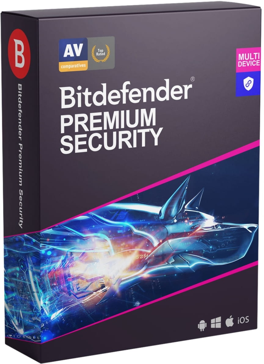 Bitdefender Premium Security 2024, 10 Geräte 1 Jahr inkl. Premium VPN