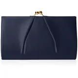Swankyswans Mira Clutch Satin Blue