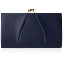 Swankyswans Mira Clutch Satin Blue