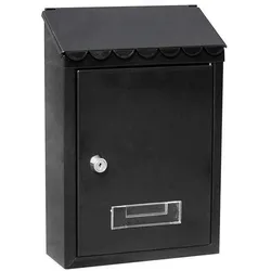 EDM Stahlbriefkasten Standard Modell Schwarz