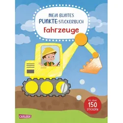 Carlsen Mein buntes Punkte-Stickerbuch: Fahrzeuge