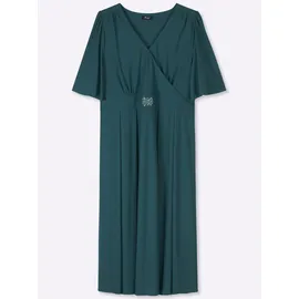 sheego Abendkleid Etuikleid Petrol 56