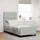vidaXL Boxspringbett 90 x 200 cm Hellgrau