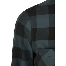 URBAN CLASSICS Turnup Checked Flanell Shirt Blau XS