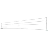 Trixie Katzennetz Schutzgitter für Fenster 2 Stück Weiß 62x16/8 cm