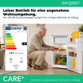Exquisit KS16-4-HEA-090E Kühlschrank (106 l, 865 mm hoch, Weiss)