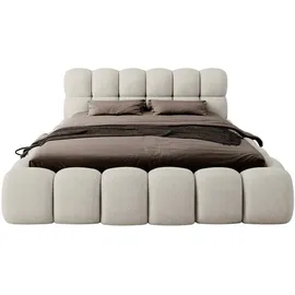 FEDVE Polsterbett, Beige, Textil, 140x200 cm, Schlafzimmer, Betten, Polsterbetten