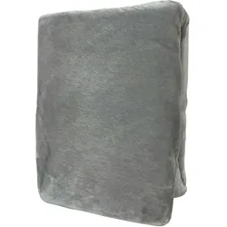 Winter Teddyplüsch Spannbettlaken 90-100x200cm Grau warm flausch kuschelig
