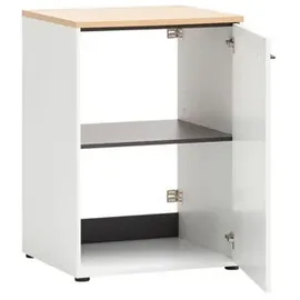 Schildmeyer Mehrzweckschrank Solea U 670 1T Weiß-Matt 95,8 cm x 60 cm x 67,1 cm