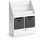 Vicco Bücherregal Luigi 72 x 96,2 x 31,2 cm Weiß