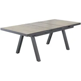 LC Garden Komido Ausziehtisch Aluminium/Keramik Natur mit Synchronauszug 160/210x100 cm