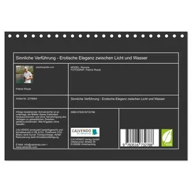 Calvendo Sinnliche Verführung - Erotische Eleganz zwischen Licht und Wasser (Tischkalender 2026 DIN A5 quer), CALVENDO Monatskalender