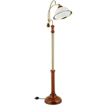 Relaxdays Stehlampe Jugendstil 4000 lm Braun