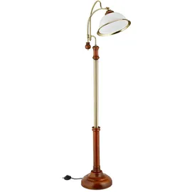 Relaxdays Stehlampe Jugendstil 4000 lm Braun