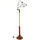 Relaxdays Stehlampe Jugendstil 4000 lm Braun