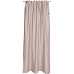 SCHÖNER WOHNEN-Kollektion Vorhang »Soft«, (1 St.), mit Lederapplikation SCHÖNER WOHNEN-KOLLEKTION rosa 250 cm