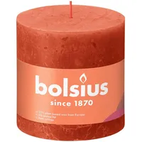 Bolsius Rustik Stumpenkerze 10 x 10 cm herbstliches orange