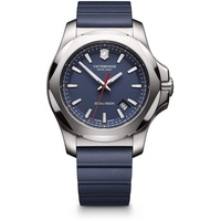 Victorinox Herren-Uhr I.N.O.X., Herren-Armbanduhr, analog, Quarz, Wasserdicht bis 200 m, Gehäuse-Ø 43 mm, Armband 21 mm, 133 g, Blau