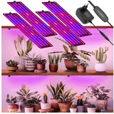 Laybasic Pflanzenlampe 150-600LEDs Vollspektrum Pflanzenlampe 6 Helligkeit LED Grow Lampe, Timer Dimmbar Pflanzenleuchte für Zimmerpflanzen Gewächshaus 4 Panels