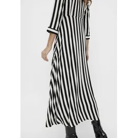 Y.A.S Hemdblusenkleid Schwarz/Weiß S