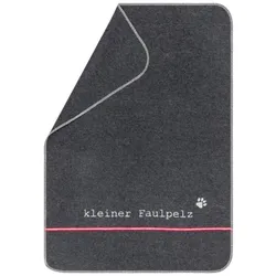 David Fussenegger Haustierdecke 'kleiner Faulpelz' 70 x 90 cm Anthrazit