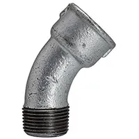 Riegler Bogen 40, 45°, IG/AG, Rp/R 1/4, schwarzer Temperguss