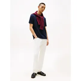 Tommy Hilfiger T-Shirt TOMMY HILFIGER "BRAND LOVE HILFIGER TEE", Herren, Gr. XL, blau (desert sky), Single Jersey, Obermaterial: 100% Baumwolle, regular fit, Rundhals, Shirts T-Shirt
