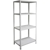 SCHULTE Regalwelt Steckregal Holz/Metall/Stahl 180x80x40 cm weiß 4 Fachböden