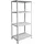 SCHULTE Regalwelt Steckregal Holz/Metall/Stahl 180x80x40 cm weiß 4 Fachböden