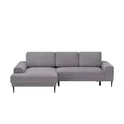 switch Ecksofa aus Cord Capitol ¦ grau ¦ Maße (cm): B: 276 H: 89 T: 175.0