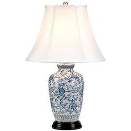 Elstead Lighting Blue Ginger Jar Blau Weiß